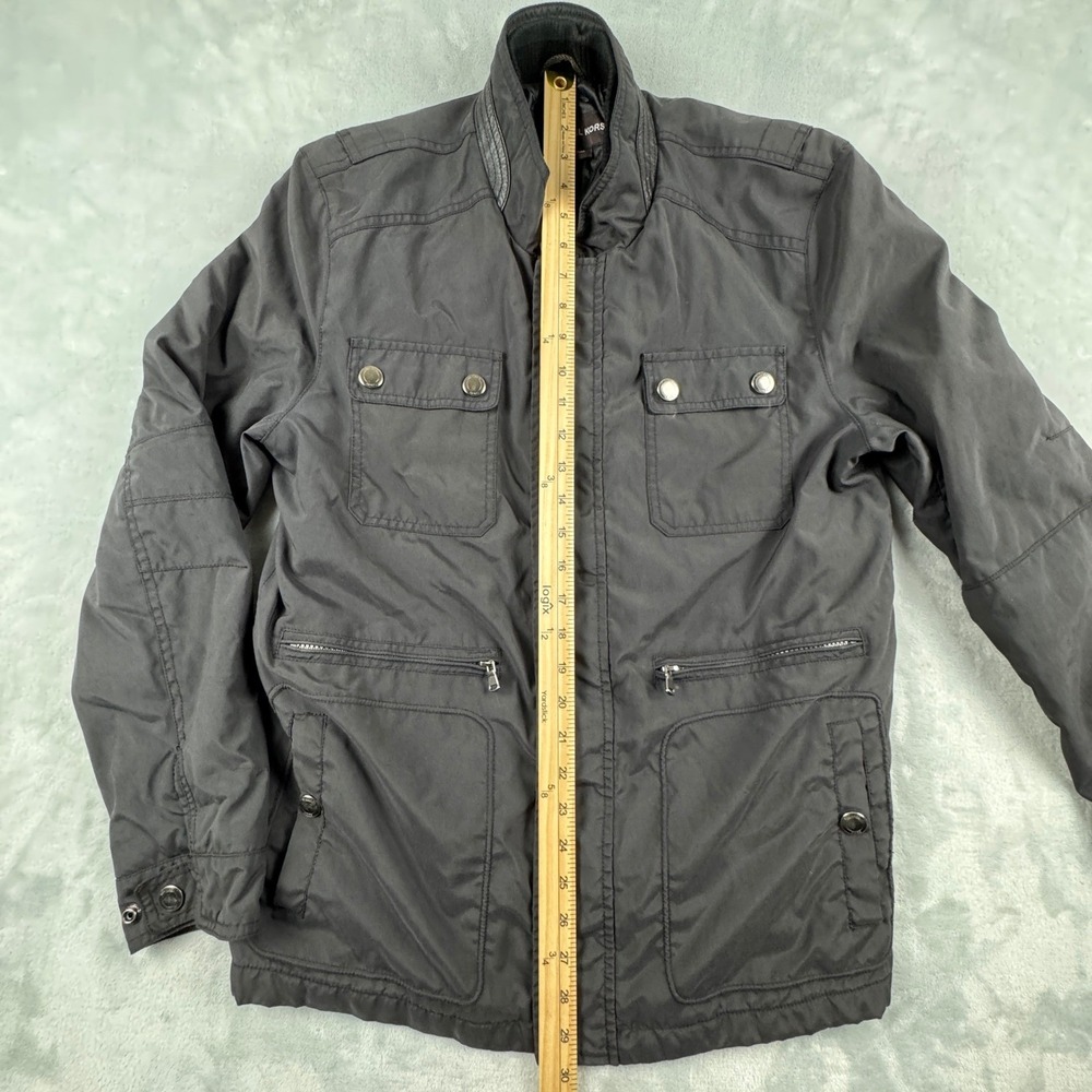 Michael Kors Men's Utility Full Zip and Button Snap Jacket with Pockets Size‎ M - Picture 7 of 12